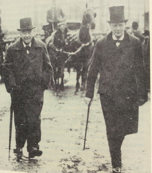 Admiral Sir John Fisher and Winston Churchill - both supported reform of Lower-Deck Discipline
